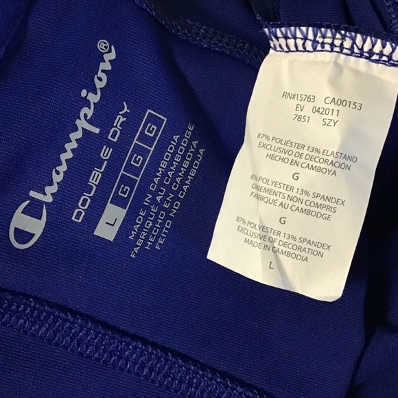 Champion Double Dry Zipper front Athletic Jacket L - Picture 6 of 7